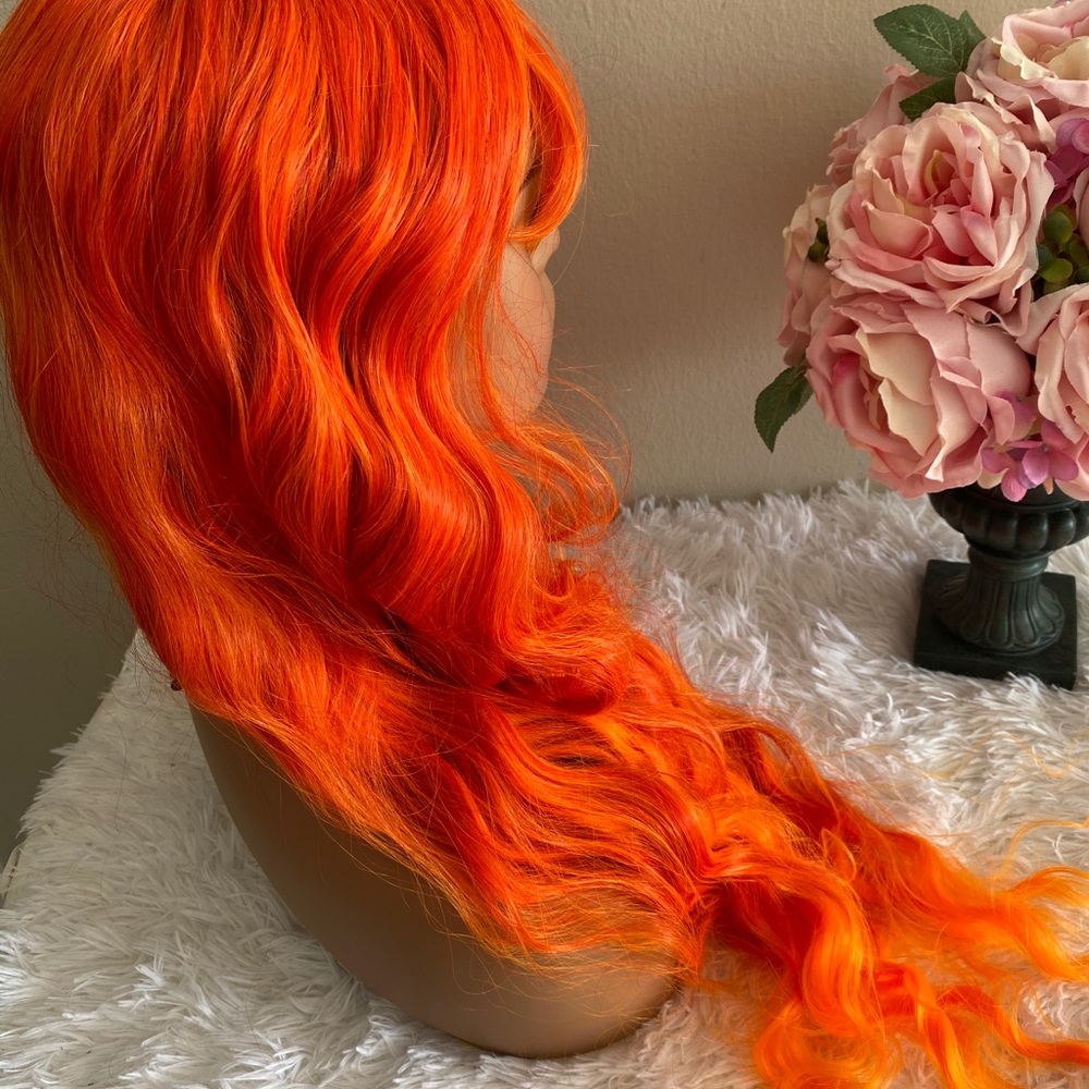 Orange ombré mermaid wig - Picture 5 of 5